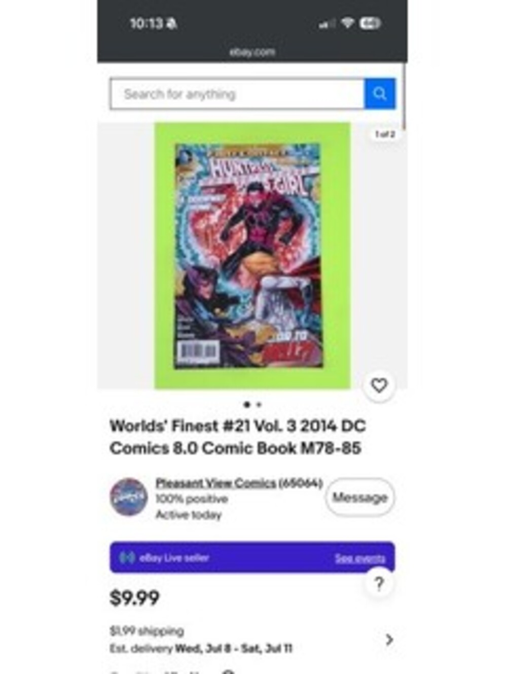 World's Finest #21 Vol. 3 2014 DC Comics 8.0 Comic Book M78-85